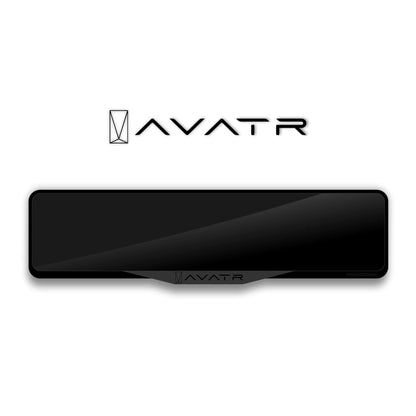 AVATR with LOGO Laser-Cut Acrylic License Plate Frame - Gloss Black
