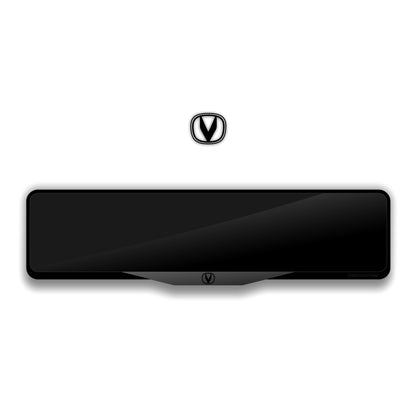 CHANGAN Logo Laser-Cut Acrylic License Plate Frame - Gloss Black