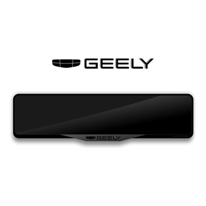 GEELY & GEELY logo Laser-Cut Acrylic License Plate Frame - Gloss Black