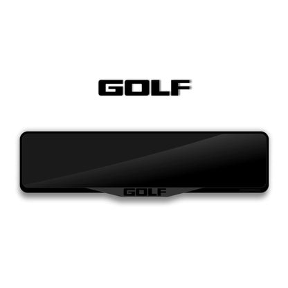 VOLKSWAGEN GOLF Laser-Cut Acrylic License Plate Frame - Gloss Black