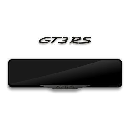 إطار لوحة ترخيص من الأكريليك مقطوع بالليزر لسيارة بورش GT3 RS - أسود لامع