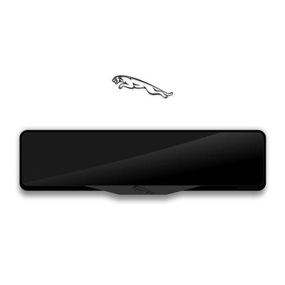 JAGUAR LOGO Laser-Cut Acrylic License Plate Frame - Gloss Black