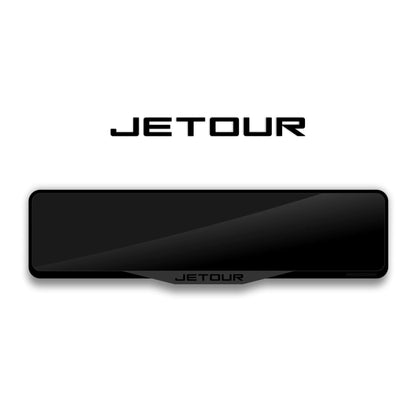 JETOUR Laser-Cut Acrylic License Plate Frame - Gloss Black