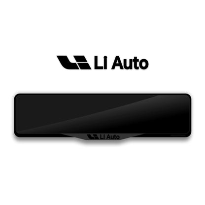 LI AUTO Laser-Cut Acrylic License Plate Frame - Gloss Black