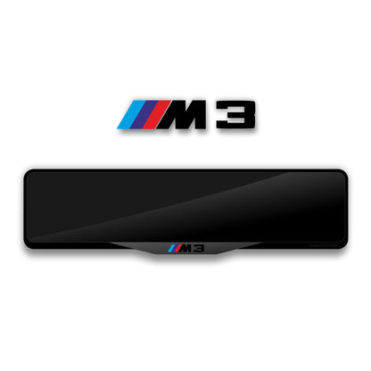 إطار لوحة ترخيص أكريليك مقطوع بالليزر لسيارة BMW M3 - أسود لامع