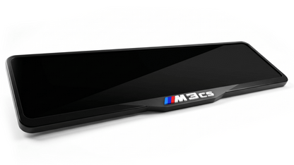 إطار لوحة ترخيص من الأكريليك المقطوع بالليزر BMW M3 CS - أسود لامع