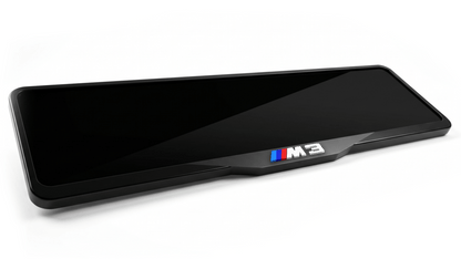 إطار لوحة ترخيص أكريليك مقطوع بالليزر لسيارة BMW M3 - أسود لامع