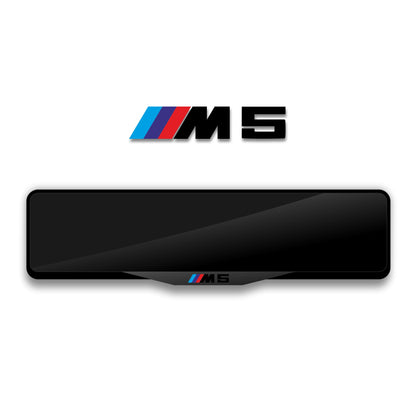 إطار لوحة ترخيص أكريليك مقطوع بالليزر لسيارة BMW M5 - أسود لامع