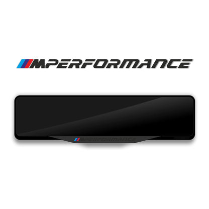 إطار لوحة ترخيص BMW M PERFORMANCE من الأكريليك بقَطع الليزر - أسود لامع