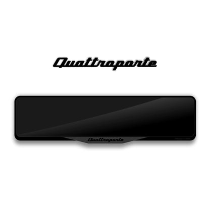 MASERATI QUATTROPORTE Laser-Cut Acrylic License Plate Frame - Gloss Black