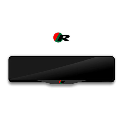 JAGUAR R LOGO Laser-Cut Acrylic License Plate Frame - Gloss Black