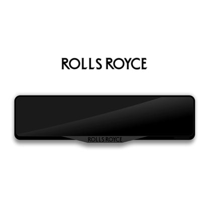 إطار لوحة ترخيص أكريليك مقطوع بالليزر لسيارات ROLLS ROYCE - أسود لامع