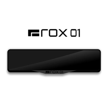 ROX 01 Laser-Cut Acrylic License Plate Frame - Gloss Black