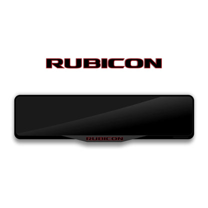 JEEP RUBICON Laser-Cut Acrylic License Plate Frame - Gloss Black