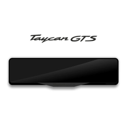 إطار لوحة ترخيص من الأكريليك مقطوع بالليزر لسيارة بورش تايكان GTS - أسود لامع