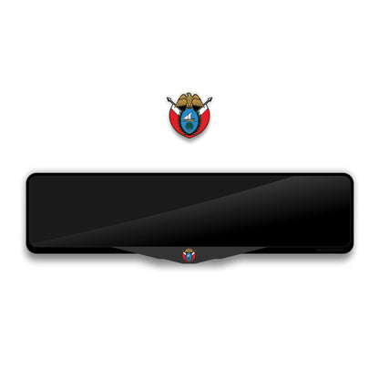 Government of Dubai Logo Laser-Cut Acrylic License Plate Frame - Gloss Black
