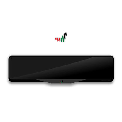 The Emirates New Logo Laser-Cut Acrylic License Plate Frame - Gloss Black