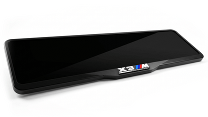 إطار لوحة ترخيص من الأكريليك مقطوع بالليزر لسيارة BMW X3M COMPETITION - أسود لامع