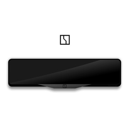 ZEEKR Logo Laser-Cut Acrylic License Plate Frame - Gloss Black