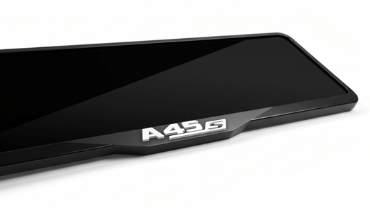 MERCEDES-BENZ A 45S AMG Laser-Cut Acrylic License Plate Frame - Gloss Black