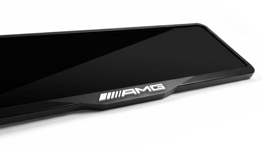MERCEDES-BENZ AMG Laser-Cut Acrylic License Plate Frame - Gloss Black