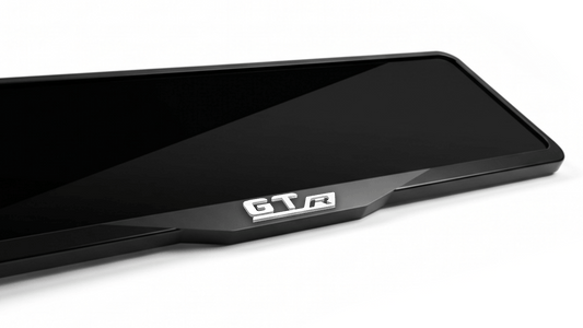 MERCEDES-BENZ GTR Laser-Cut Acrylic License Plate Frame - Gloss Black