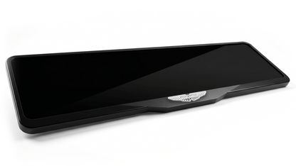 ASTON MARTIN LOGO Laser-Cut Acrylic License Plate Frame - Gloss Black