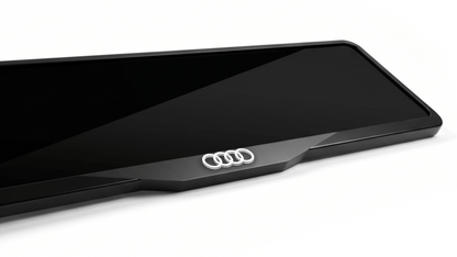 AUDI Laser-Cut Acrylic License Plate Frame - Gloss Black
