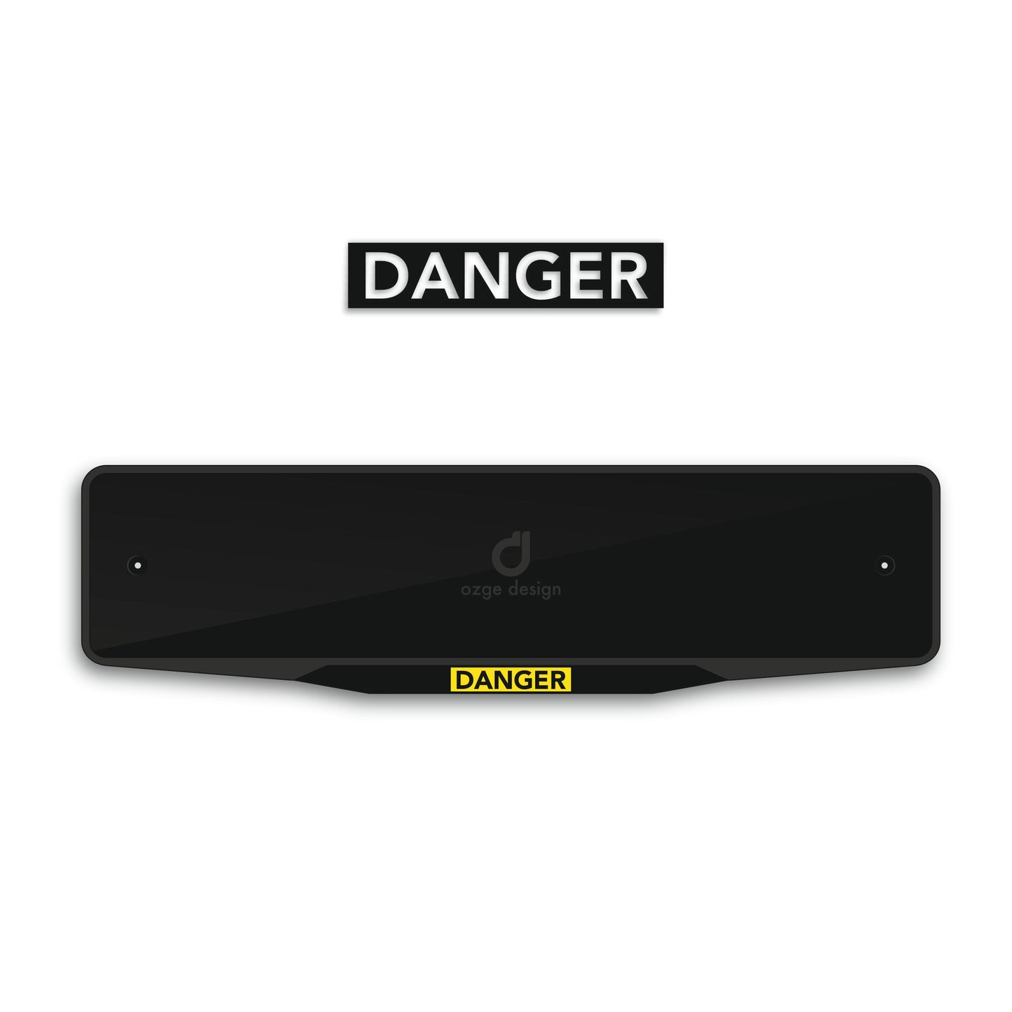 'DANGER' Special Design Plate Frame
