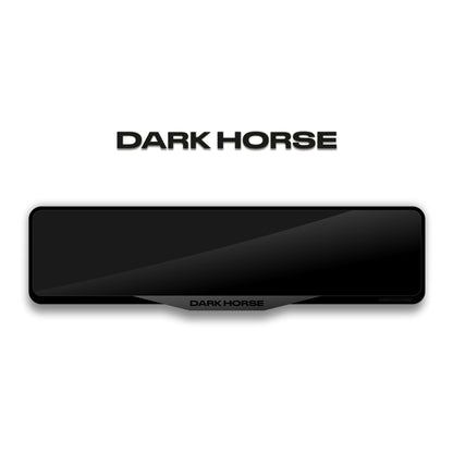 FORD MUSTANG DARK HORSE LOGOTYPE Laser-Cut Acrylic License Plate Frame - Gloss Black