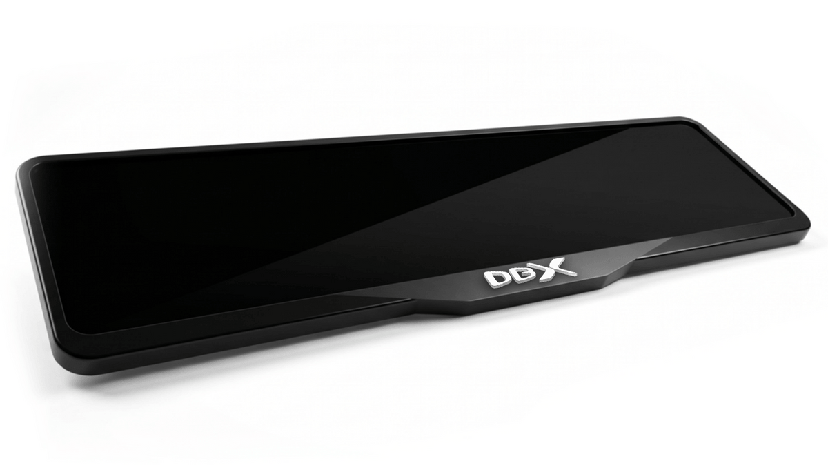 ASTON MARTIN DBX Laser-Cut Acrylic License Plate Frame - Gloss Black