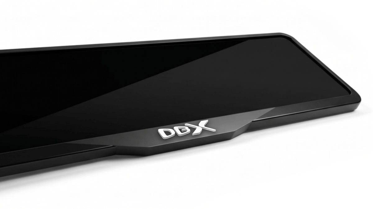 ASTON MARTIN DBX Laser-Cut Acrylic License Plate Frame - Gloss Black