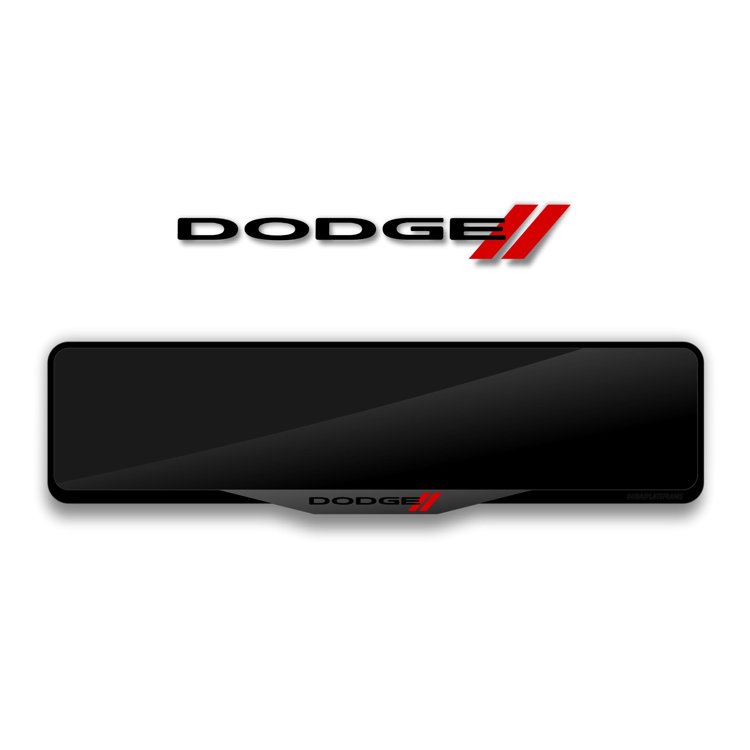 DODGE RED LINE LOGOTYPE – Dubai PlateFrame - OZGEDESIGN