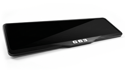 إطار لوحة ترخيص أكريليك مقطوع بالليزر لسيارة مرسيدس-بنز G63 AMG - أسود لامع