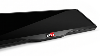 TOYOTA GR Laser-Cut Acrylic License Plate Frame - Gloss Black