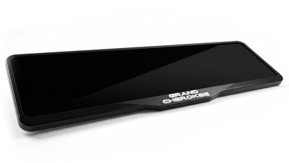 JEEP GRAND CHEROKEE Laser-Cut Acrylic License Plate Frame - Gloss Black