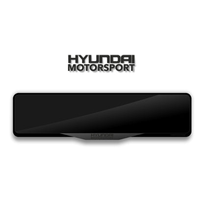 إطار لوحة ترخيص من الأكريليك مقطوع بالليزر من HYUNDAI MOTORSPORT - أسود لامع