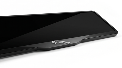 JAGUAR LOGO Laser-Cut Acrylic License Plate Frame - Gloss Black