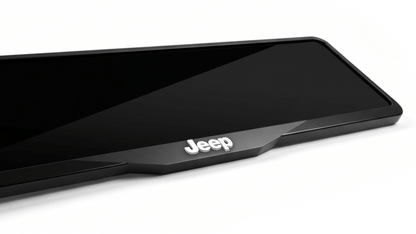 JEEP Laser-Cut Acrylic License Plate Frame - Gloss Black