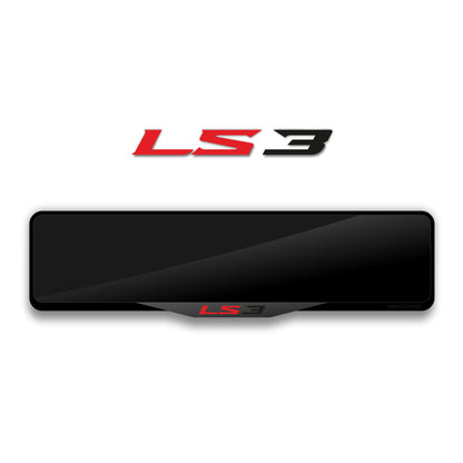 إطار لوحة ترخيص أكريليك مقطوع بالليزر لسيارة شيفروليه LS3 - أسود لامع