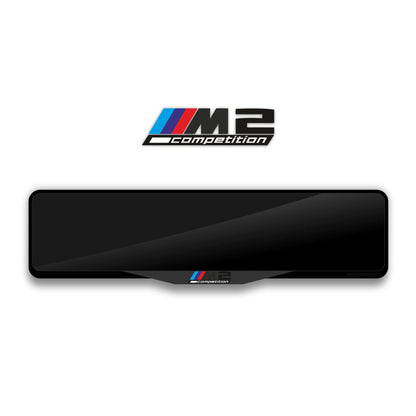 إطار لوحة ترخيص أكريليك مقصوص بالليزر لسيارة BMW M2 COMPETITION - أسود لامع