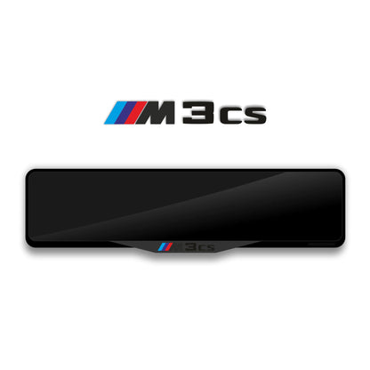 إطار لوحة ترخيص من الأكريليك المقطوع بالليزر BMW M3 CS - أسود لامع