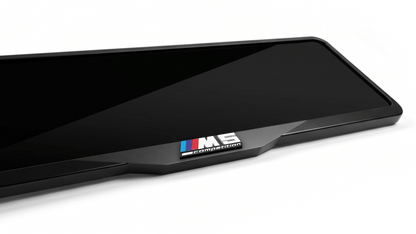 إطار لوحة ترخيص أكريليك مقطوع بالليزر BMW M5 COMPETITION - أسود لامع