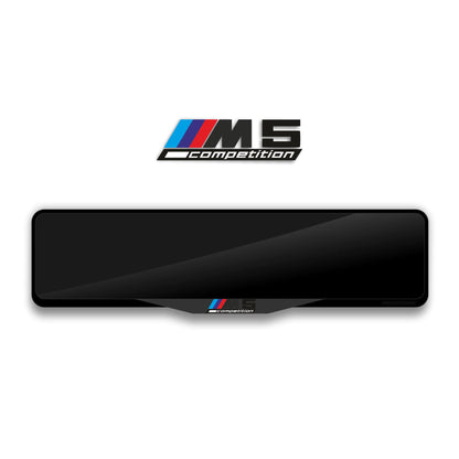 إطار لوحة ترخيص أكريليك مقطوع بالليزر BMW M5 COMPETITION - أسود لامع