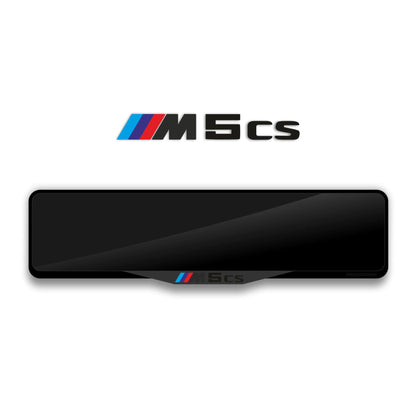 إطار لوحة ترخيص أكريليك مقطوع بالليزر لسيارة BMW M5 CS - أسود لامع