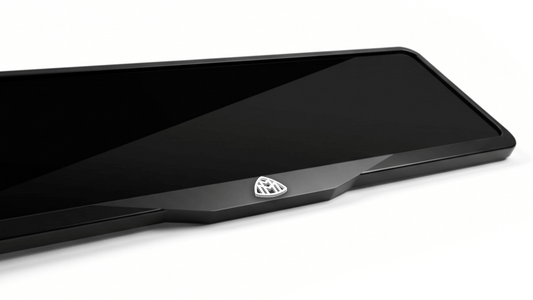MAYBACH LOGO Laser-Cut Acrylic License Plate Frame - Gloss Black
