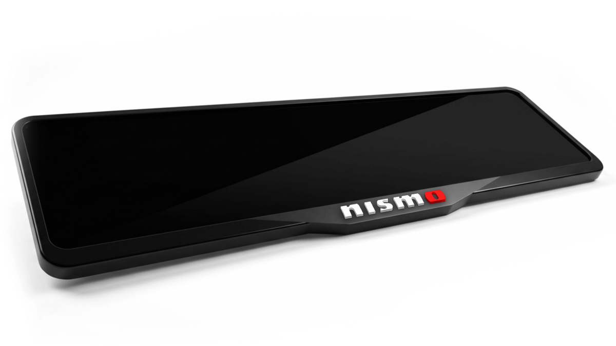 إطار لوحة ترخيص من الأكريليك مقطوع بالليزر من NISSAN NISMO - أسود لامع