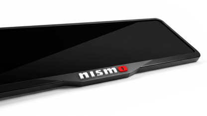 إطار لوحة ترخيص من الأكريليك مقطوع بالليزر من NISSAN NISMO - أسود لامع