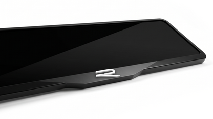 VOLKSWAGEN R NEW LOGO Laser-Cut Acrylic License Plate Frame - Gloss Black