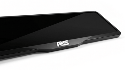 إطار لوحة ترخيص FORD RS من الأكريليك مقطوع بالليزر - أسود لامع